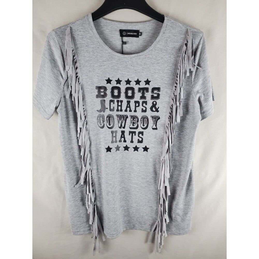 NWT Country Chic Shirt Fringe Boots Chaps & Cowboy Hats Small Western-Wear